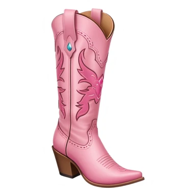 pink cowgirl boot sticker