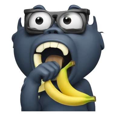 Banana eating banana sticker