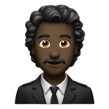 Noir choqué sticker