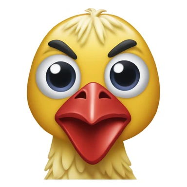 Gallo con los ojos tapados  sticker