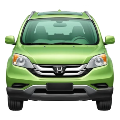 A light green Honda CRV  sticker
