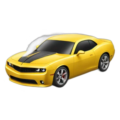 car doing burnout sticker