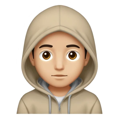 Yotam wearing a hoodie sticker