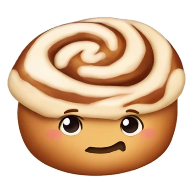 Cinnamon bun for fall sticker