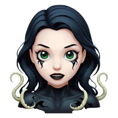 Girl venom sticker