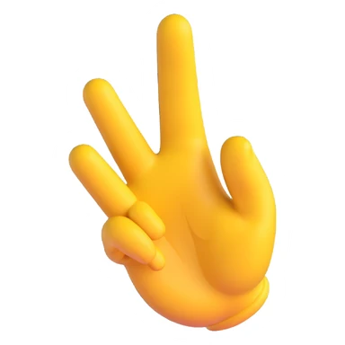 fig hand gesture, 3D emoji style sticker