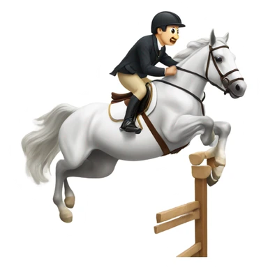 Horse jumping sticker