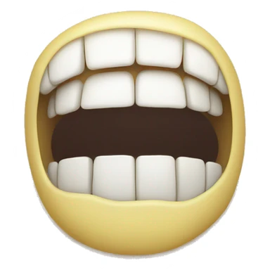 Smiley face with a gap in the teeth  sticker