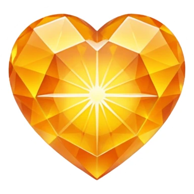 citric crystal heart sticker