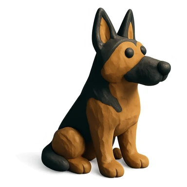 German shepherd dog sticker