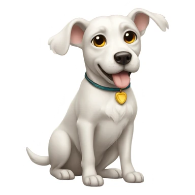 Dog with wings sticker