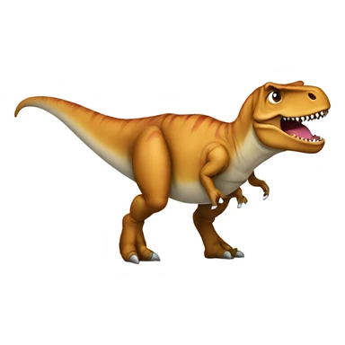 T-Rex with a diaper sticker