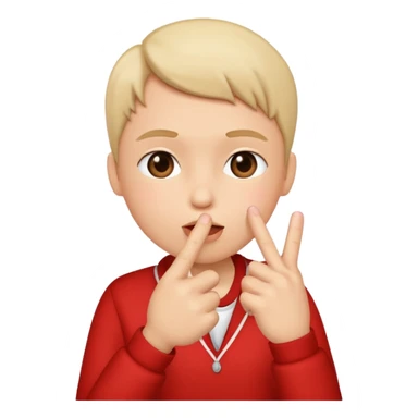 middle finger kiss sticker
