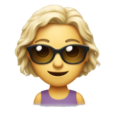 Handhebende Frau mit Sonnenbrille  sticker