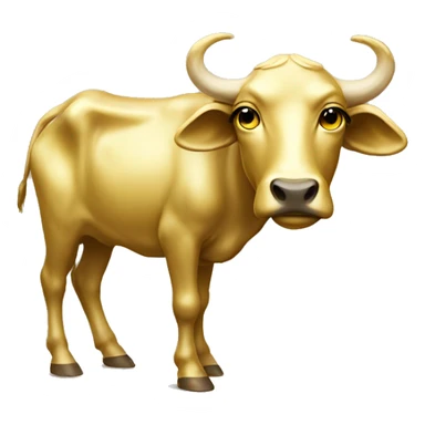 Golden calf sticker