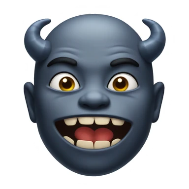 demon blowing a kiss sticker