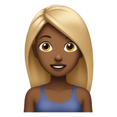 tan girl eating blueberries sticker