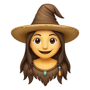 Quiero un mono con sombrero de bruja sticker