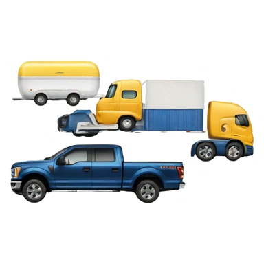 Ford truck and trailer  sticker