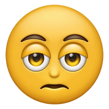 Emoji poking its own eye sticker