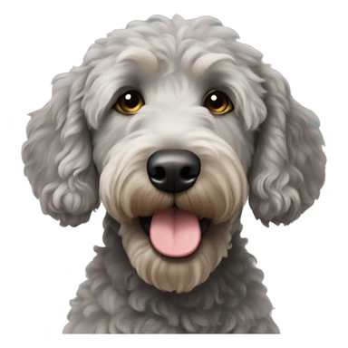 Gray goldendoodle  sticker