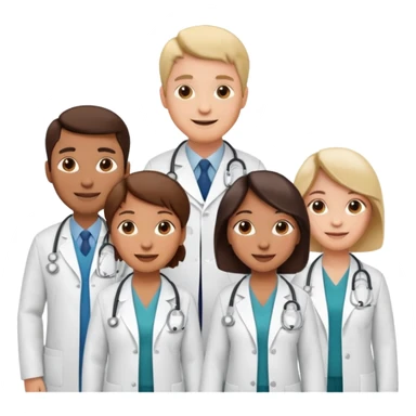 5 doctor staff sticker