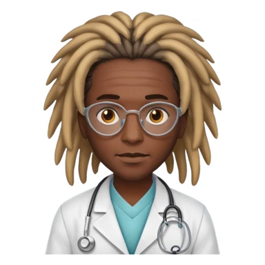 doctor with dreadlock sticker