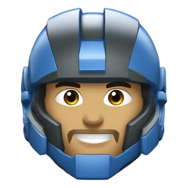 Blue Mark V Spartan Halo series sticker