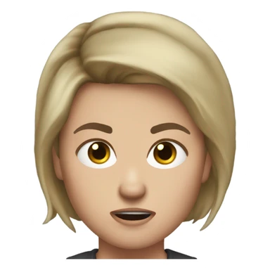 Claire angry sticker