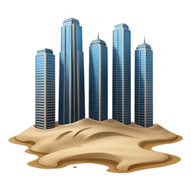 Skyscrapers on quicksand sticker