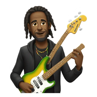 reggae bassist  sticker