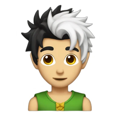 guy with elf ears and black punk hair sticker