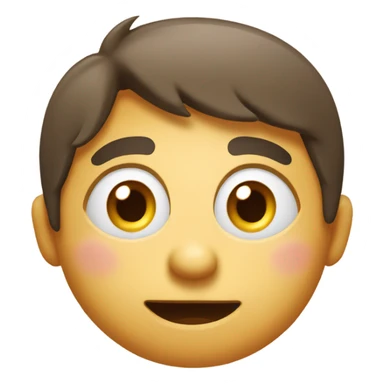 cute shy emoji sticker