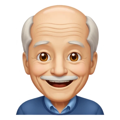 Puedes  hacer un abuelo en emoji sticker
