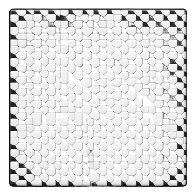 Black and white squares sticker
