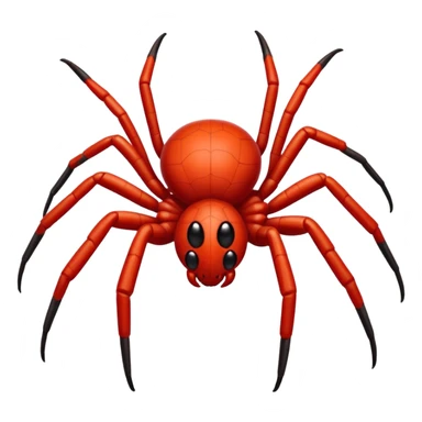 Genera una araña roja sticker