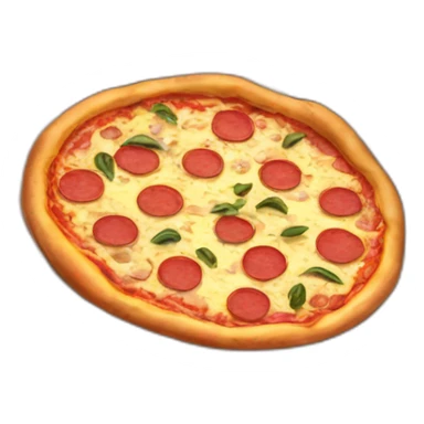 Pizza in a pizza box sticker