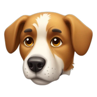 Sleepy Aussie dog sticker