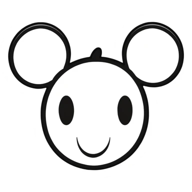 mickey mouse ears sticker