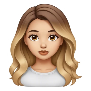 Chica con balayage  sticker