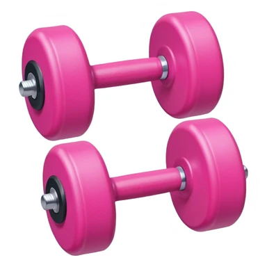 pink mini dumbbell sticker