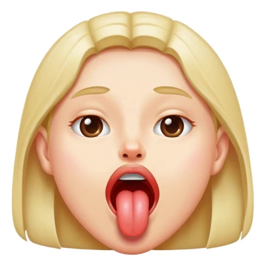 Sticking tung out sticker