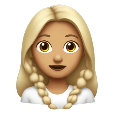 Mujer con pelo carmelita y piel blanca con ojos verded sticker