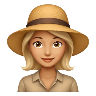 A realistic portrait of a woman wearing a stylish hat, soft shadows on her face, gentle smile, natural skin texture, cinematic lighting
 sticker