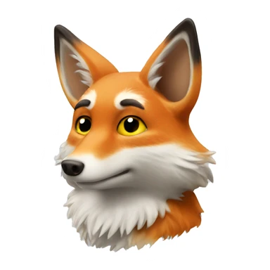 Weißer fuchs sticker