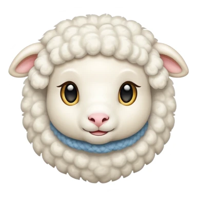 white lamb sticker