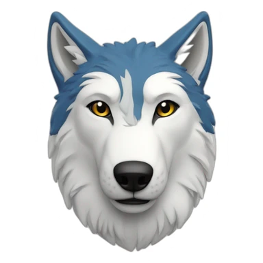 Loup blanc casquette ASM Rugby sticker