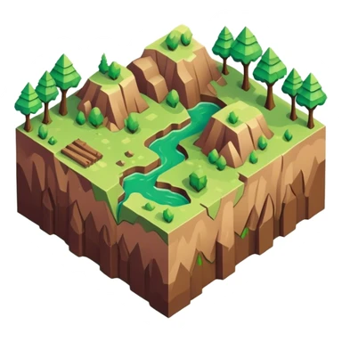 isometric terrain tile sticker