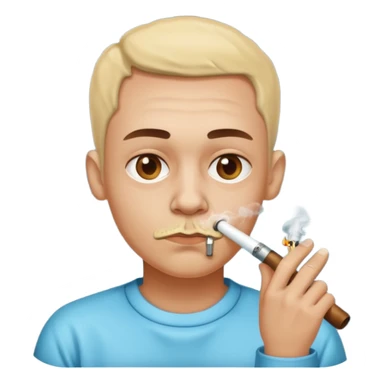 Emoji smoking meth pipe sticker