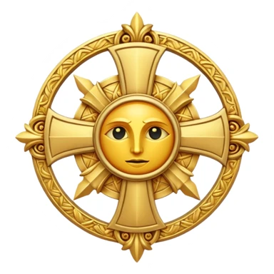 sun cross templar sticker